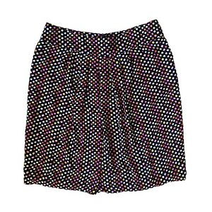 Kasper Skirt Women's Size 14 Polka Dots Below Knee Swing Lined M140
