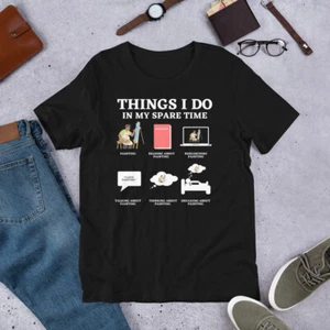 Things I do In My Spare Time Painting Palette Brush Artist t-shirt - Picture 1 of 5