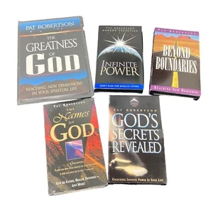 Lot of 5 Pat Robertson Cassette Tape Sets Greatness Of God, Infinite Power, Etc. - Picture 1 of 10