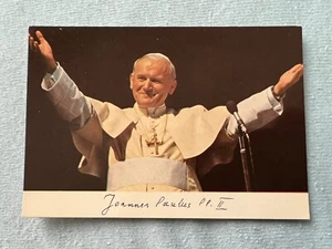 Johannes Paul II -1980 Autogrammkarte.Selten Raro! - Bild 1 von 2