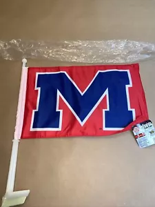 NWT - BSI Collegiate Car/Hand Flag Mississippi Ole Miss Rebels - Picture 1 of 7