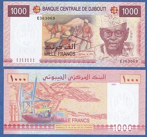 Djibouti 1000 Francs P 42a 2005 UNC ( P 42 a ) - Picture 1 of 1