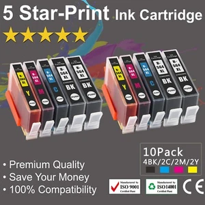 10 Ink Cartridges for HP564XL Photosmart 4620/5510/5520/6520/7510/7520 with chip - Picture 1 of 4