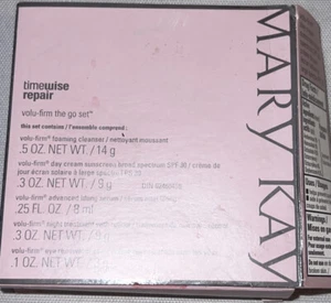 Mary Kay Timewise repair Volu-firm The Go Set TRAVEL 5 PIECE SET New in box - Picture 1 of 4