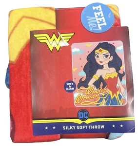 Wonder Woman Throw Blanket Soft Fleece AOP DC Comics Gift NEW Travel Camping - Picture 1 of 2