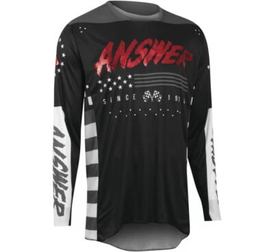 Answer Racing A22 Elite Redzone Black MX Off-Road Jersey Men's Sizes SM - LG - Image 1 of 2