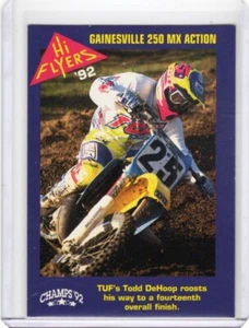 1992 Champ's Hi Flyers Motocross #15 Gainesville 250 MX Action/Todd DeHoop - Picture 1 of 2