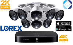 LOREX 2KAD88R 4K 8 Channel DVR Smart 2TB & 8-2K 5MP Deterrence Security Cameraš„ - Picture 1 of 12