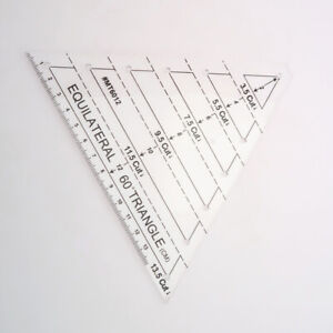 Precision Measuring with Patchwork Ruler 60 Degree Triangle Quilting Template