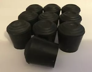 Gehstock Beschlag Stuhl Bodenschutz Gummi Fuß Stopfen schwarz, 23 mm - Bild 1 von 9