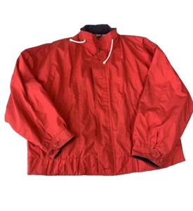 Vintage LONDON FOG Winning Edge Zip Jacket Adult Size X-Large Red Navy *DEFECTS* - Bild 1 von 11