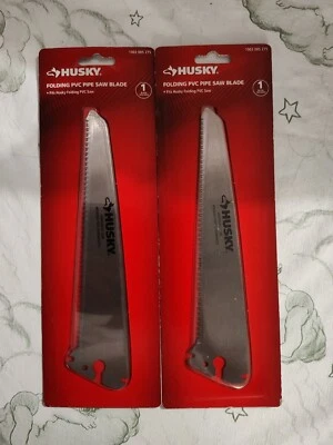 HUSKY Folding PVC Pipe Saw Blade 2 packages.  - Image 1 of 2