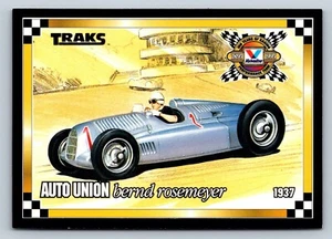 Tarjeta Valvoline 100 años de carreras Traks Auto Union Bernd Rosemeyer 1937 - Imagen 1 de 2