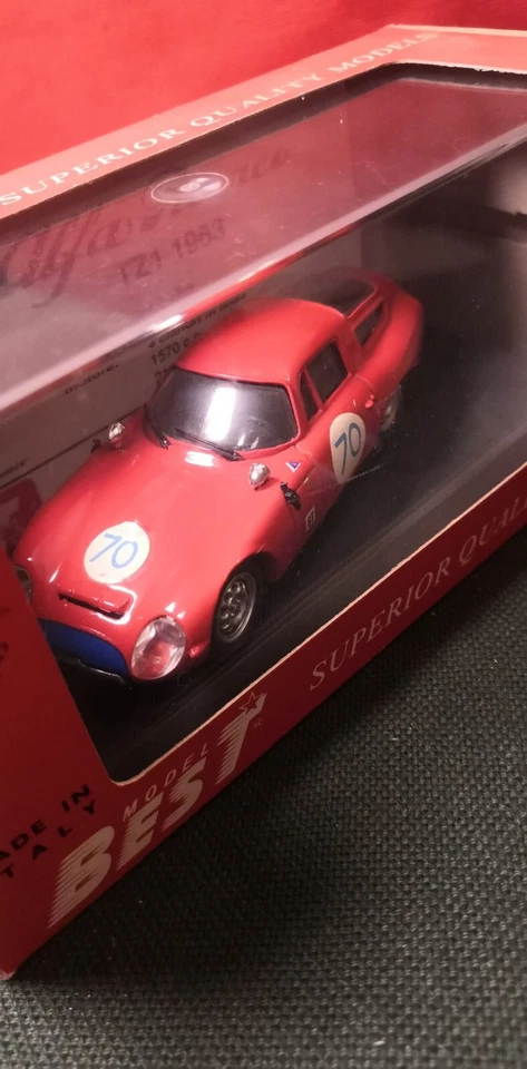 BEST 1/43 ALFA ROMEO TZ 1 #70 - TARGA FLORIO 1965 ART. 9062