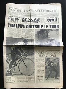L'Equipe Journal 12/07/1976; Van Impe contrôle  le tour/ Rousseau rejoint Drut