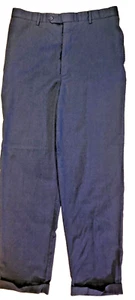 Jos A Bank Mens Charcoal Gray Wool Flat Front Dress Pants 32X36 TAILORED 32480 - Picture 1 of 13