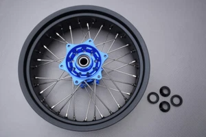 Llanta / Rueda Trasera con Radios Supermoto Azul KTM XC 250 2013-2014 5"x17" - Picture 1 of 6