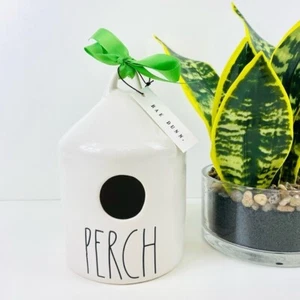 NWT RAE DUNN “Perch” Ceramic Round Birdho… - Foto 1 di 5