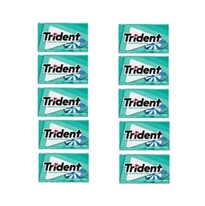 920549 10 X TRIDENTE SIN AZÚCAR MENTA DULCE TWIST SABOR GOMA PAQUETE DE 14 PIEZAS - Imagen 1 de 2