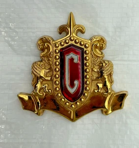 1954 Chrysler New Yorker Gold Hood Emblem Ornament Mopar Front Nose Trim Molding - Picture 1 of 12