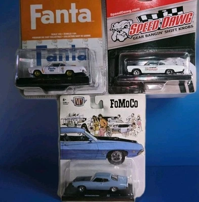 M2 Machines|Chevy|Ford|Fanta, Premium Lot of 3 Cars|Great Stocking Stuffers 🎅 - Image 1 of 4