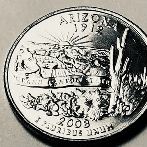 2008 P Arizona Statehood Quarter Circulated - Bild 1 von 1