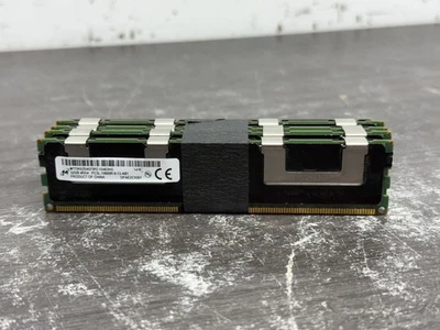 Lot Of 4 MICRON 32GB DDR3 PC3L-10600R MT72KSZS4G72PZ-1G4E2HG Server Ram - A501 - Image 1 of 3