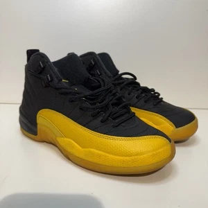 Jordan 12 Retro ‘Black University Gold’ 153265-070 Mens Size 4.5Y - Picture 1 of 12
