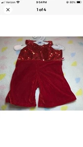 🎄Mono Build A Bear de lentejuelas de terciopelo rojo - ¡¡Nuevo con etiquetas!!! - Imagen 1 de 7