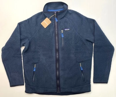 Men's PATAGONIA Retro Pile Fleece Jacket #22801 NEW NAVY w/ SUNKEN BLUE (NNSU) - Image 1 of 3
