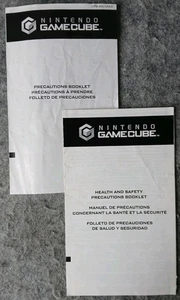 Menge 2 Gesundheits- und Sicherheitsvorkehrungen Booklet Nintendo Gamecube nur Handbuch - Bild 1 von 6