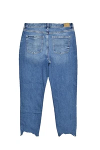 Neu American Eagle Mom Jeans Übergröße 16 lang Medium Wash Used-Look - Bild 1 von 5