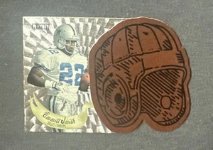 *Casco de cuero Playoff Contenders 1997 troquelado plateado #12 ¡Emmitt Smith!!! - Imagen 1 de 2