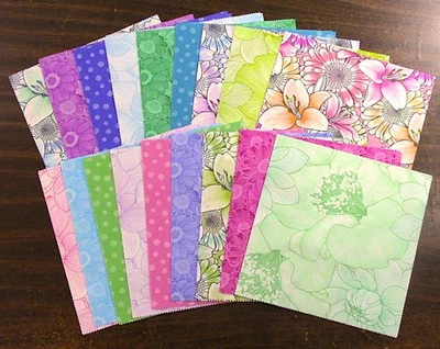 (18) 10" Squares - Begins with Mum - NO Duplicates - Quilting - 100% Cotton 5582 - Image 1 of 3