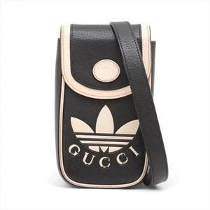 Gucci x Adidas Leather Shoulder bag Black 721794 - Picture 1 of 15
