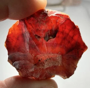 Red Carnelian Druzy Agate Oregon (57g) Metaphysical Quartz Banded Specimen - Picture 1 of 9