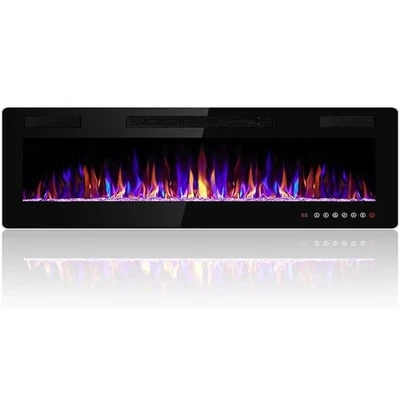 Bossin 30 to 72 inch Electric Fireplace Ultra-Thin and - Image 1 of 4