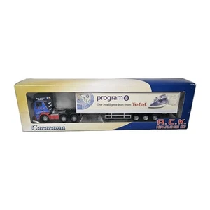 Cararama 569-019 Scania Topline Truck Blue ACK Haulage Tefal Diecast - Picture 1 of 10