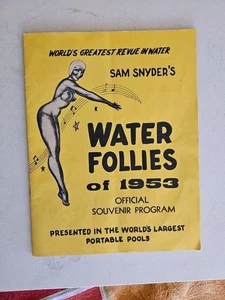 Sam Snyder's Water Follies of 1953 Programa Oficial de Souvenirs. - Imagen 1 de 5