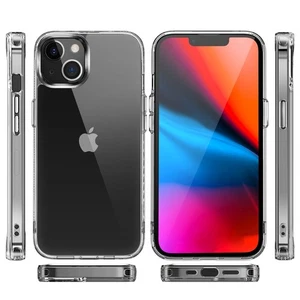 Für iPhone 13 PRO Hülle Crystal Clear Stoßfest Cover mit Verchromten Tasten - Bild 1 von 3