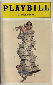 Funny Thing Happened ... Forum - Broadway Preview Playbill Mar 1996 Nathan Lane - Picture 1 of 3