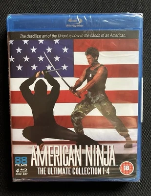 American Ninja 1 - 4 The Ultimate Collection 88 Films 4 Disc Set Blu-ray *Sealed - Image 1 of 3