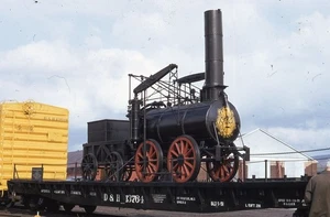 Early Railroad Train Steam Locomotive Stourbridge Lion D&H 1973 Photo Slide - Bild 1 von 1