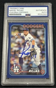 2024 Topps Series Signed Miguel Rojas Blue Border Auto Card Autographed PSA COA - Bild 1 von 2