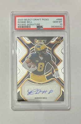 2023 SELECT DRAFT PICKS RONNIE BELL ROOKIE RC AUTO SIGNATURE PSA 10 GEM MINT - Image 1 of 2