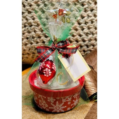 Juego de regalo de velas de Navidad en forma de árbol bomba de baño vela decoración navideña Foto 1 de 4