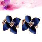 Happyyami Blue Floral Earrings for Women