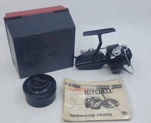 NEW Vintage Garcia Mitchell 300 Spinning Reel in Box with NEW Spool UNUSED RARE - Picture 1 of 8