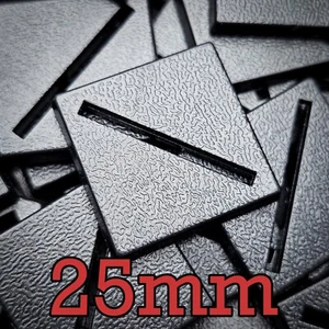25 mm slot quadrato basi Wargames Wargames Warhammer AOS plastica - Foto 1 di 21