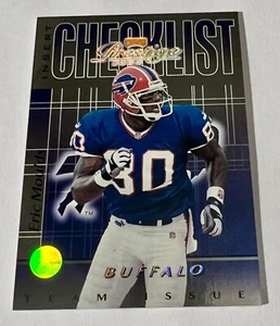 Eric Moulds- 2000 Playoff Prestige Insert/Parallel Checklist #CL35  (ser #27/60) - Picture 1 of 3